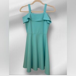 Place Turquoise Ruffle Strap Dress